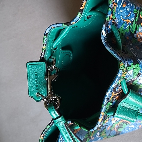 Coach Mini Floral Drawstring Bag - Picture 4 of 8